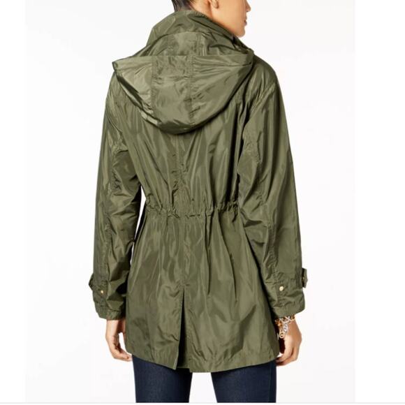 Michael Kors Hooded Anorak,  snap closures, size M - Picture 2 of 10